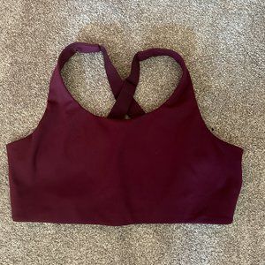 Simone High Support Sports Bra - Plum - Girlfriend Collective